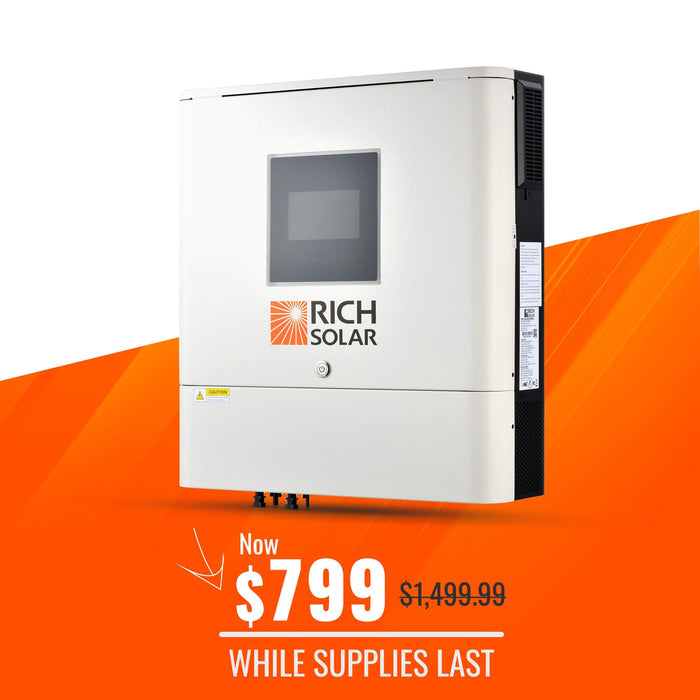 Rich Solar NOVA 6500S | 6500 Watt (6.5kW) 48 Volt Off-grid Solar Inverter