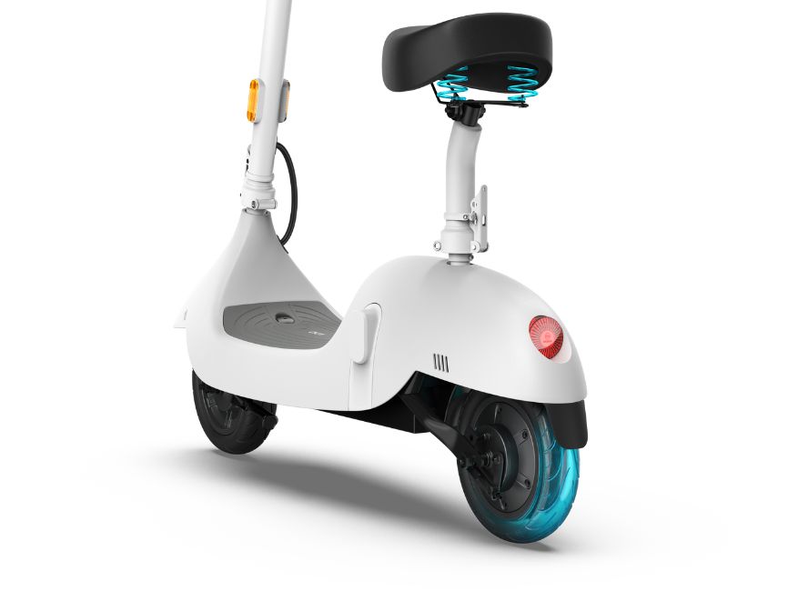 OKAI CEETLE PRO EA10C SEATED ELECTRIC SCOOTER-White-OKAI