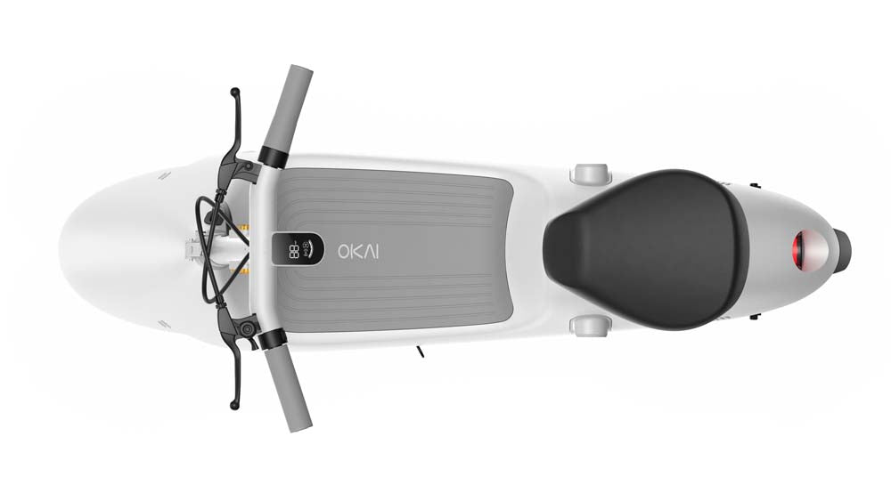 OKAI CEETLE PRO EA10C SEATED ELECTRIC SCOOTER-White-OKAI