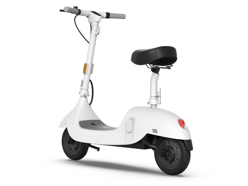 OKAI CEETLE PRO EA10C SEATED ELECTRIC SCOOTER-White-OKAI