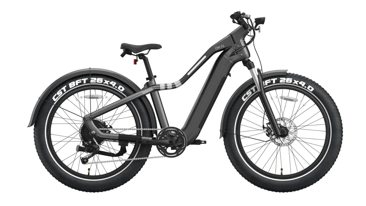 OKAI RANGER EB50 FAT TIRE ELECTRIC BIKE - Black-OKAI