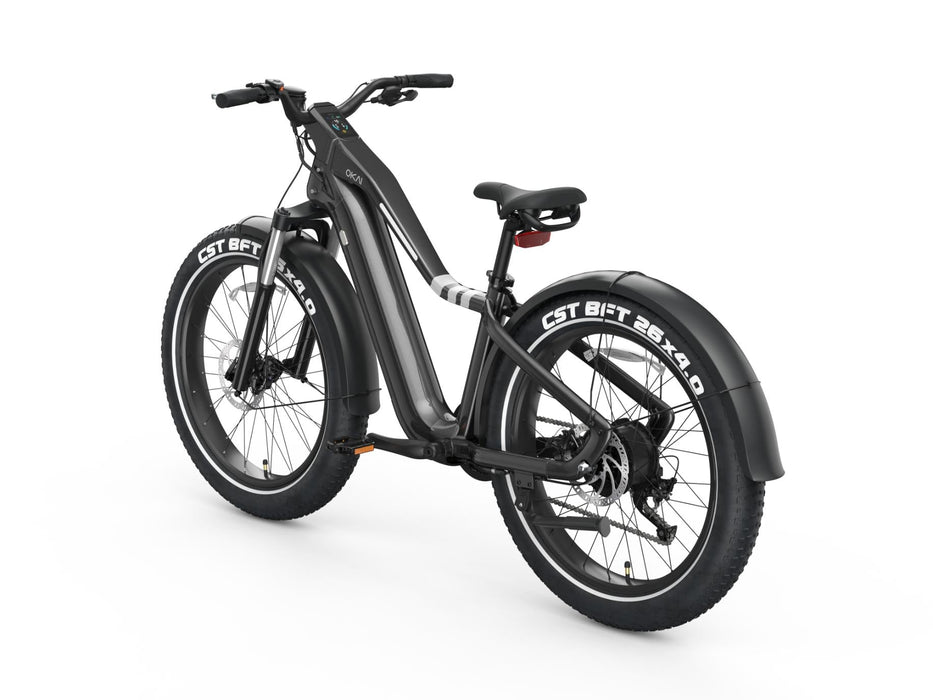 OKAI RANGER EB50 FAT TIRE ELECTRIC BIKE - Black-OKAI