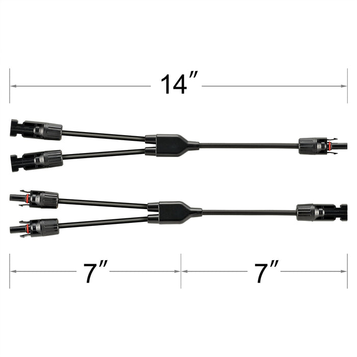 Y Branch Parallel Adapters 2 to 1