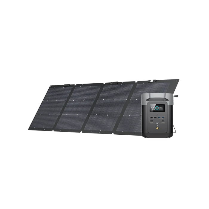 EcoFlow DELTA 2 + 2*220W Portable Solar Panel